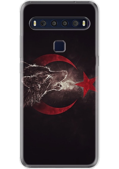 Tcl 10L Kilif Desenli Silikon Kilif Kurt Ve Ay Yildiz 1403 499458742