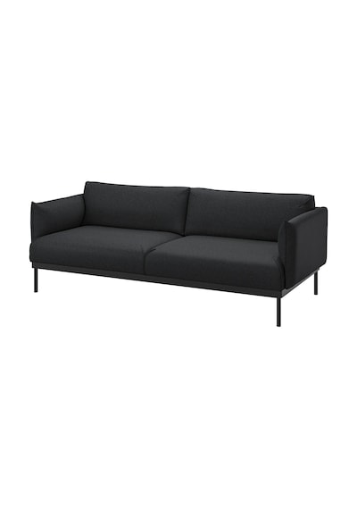 Ikea Siyah Rahat Kanepe - 3'lü Kanepe