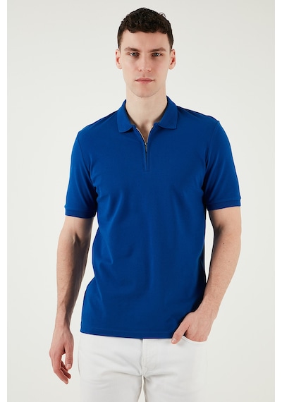 Buratti Pamuklu Regular Fit Yarım Fermuarlı 3'Lü Paket Erkek Polo Yaka T Shirt 5903008S3 Nefti-Saks-Toprak