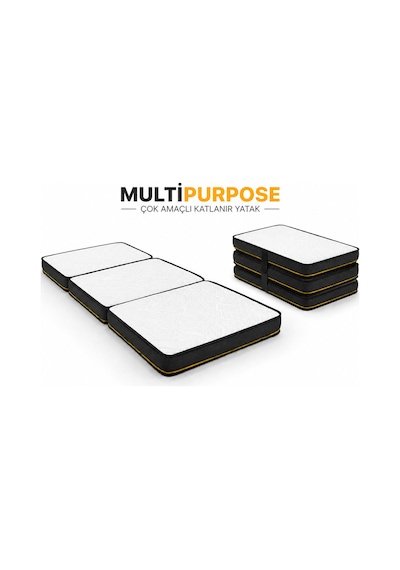 Purpose Tek Kişilik 10 Cm Katlanır Sünger Yatak Yer Ve Misafir Yatağı, Şilte Ve Minder Karavan, Kamp, Çadır Ve Araç İçi 24 Dns Orta Sert Sünger Fermuarlı Çıkarılabilir Kılıf Purpose Tek Kişilik 10 Cm Katlanır Sünger Yatak Yer Ve Misafir Yatağı, Şilte Ve Minder Karavan, Kamp, Çadır Ve Araç İçi 24 Dns Orta Sert Sünger Fermuarlı Çıkarılabilir Kılıf
