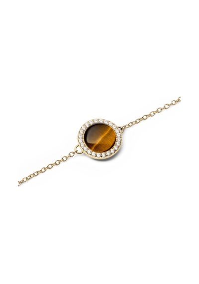 Audrey Bracelet Tiger Eye Gold Gold