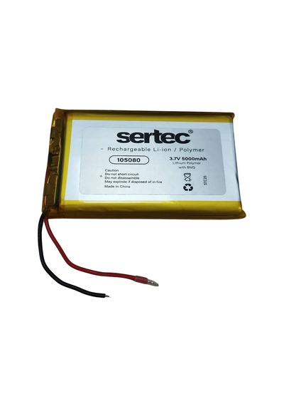 Sertec 105080 3.7v 5000 Mah Li-polymer Pil Devreli/1.5a Evimdeyokyok