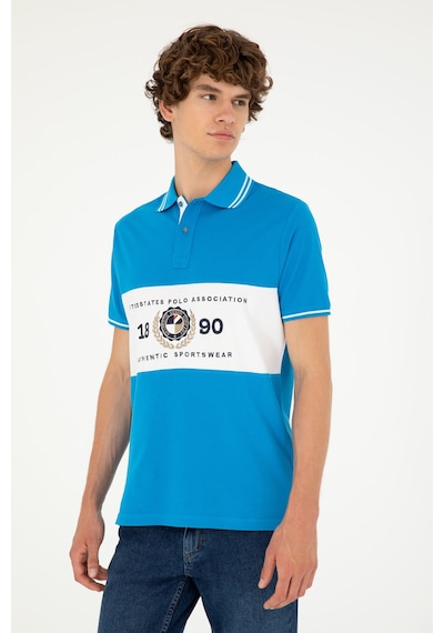 U.s. Polo Assn. Erkek Saks Tişört 50281562-vr045 Saks
