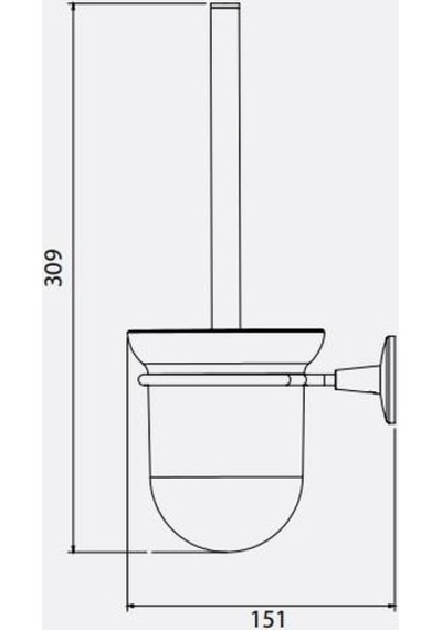 Serel Banyo Lale Tuvalet - Klozet Fırçalığı 140101012 E.C.A
