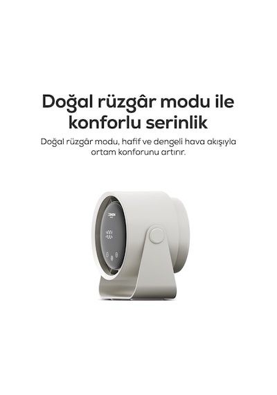 Xenon Smart Taşınabilir Masaüstü Fanı 100 Kademe Kontrol, Şarjlı, Dokunmatik Ekran, 2000mah, Usb-c X6113