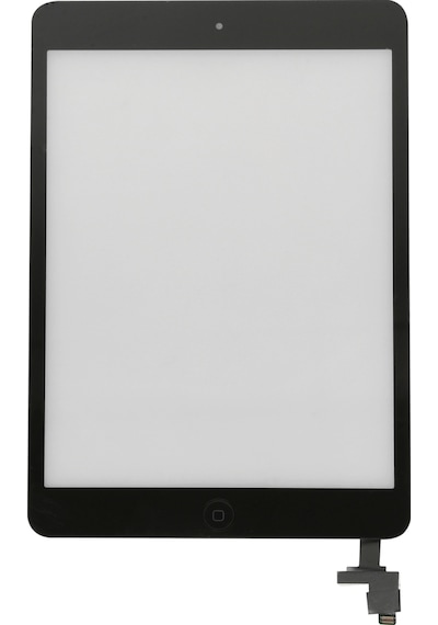 TeknikEvim Apple Uyumlu iPad Mini 1 A1432 Butonlu Dokunmatik Siyah
