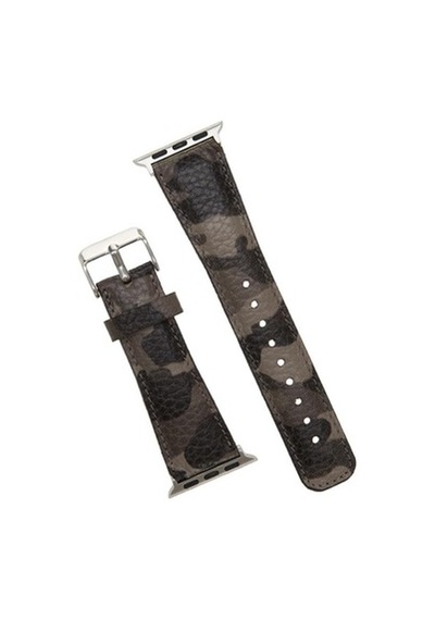 Bouletta Apple Watch Uyumlu Deri Kordon 42-44-45Mm Kamuflaj Bej