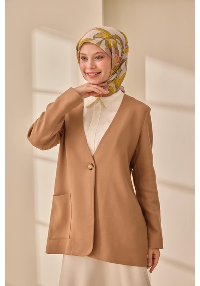 Silk Home Olinda İpek Eşarp 47003-33 Gri, Pembe, Sarı, Haki, Vizon