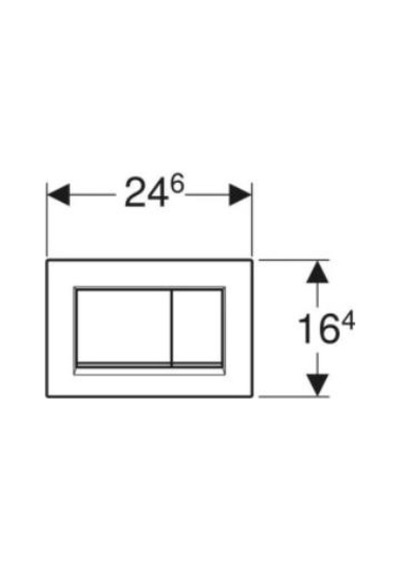 Geberit Sigma30 115.883.11.1 Çift Basmalı Beyaz/mat Beyaz/beyaz
