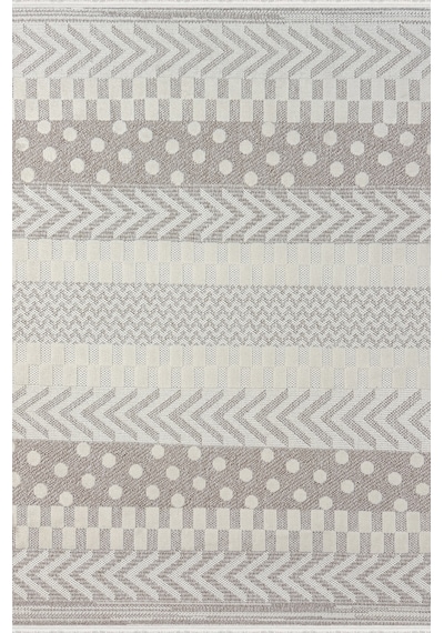 Woolen Halı Venis Bukle Halı 8802 Bej Renkli