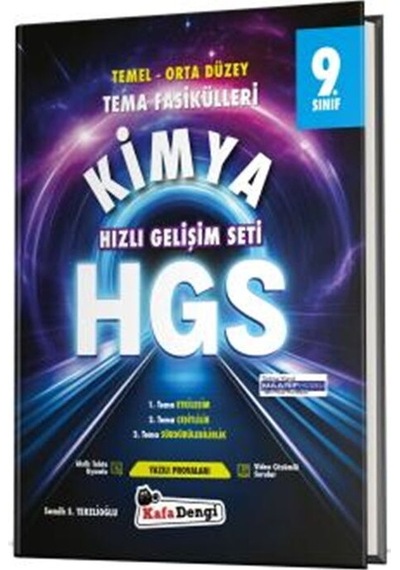 Kafa Dengi Yayınları 9. Sınıf Kimya Hgs Tema Fasikülleri