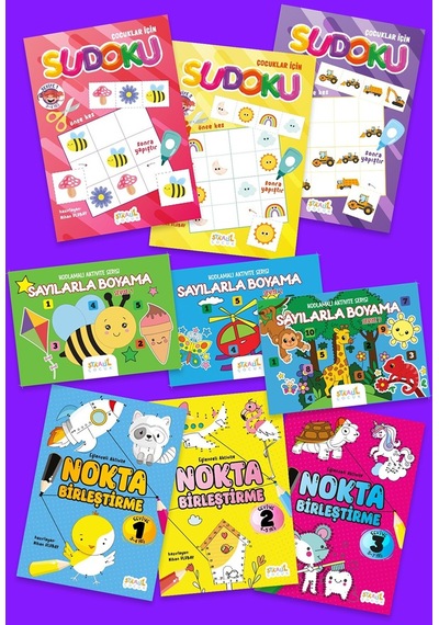 Eğlenceli Aktivite Seti - 4 9 Kitap