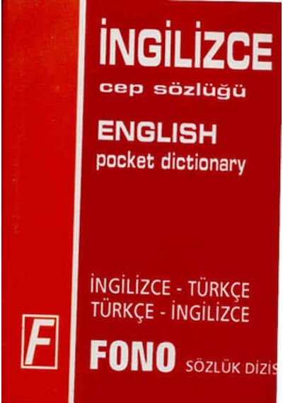 İngilizce/Türkçe - Türkçe/İngilizce Cep Sözlüğü - Ali Bayram -  Gordon Jones - Fono Yayınları