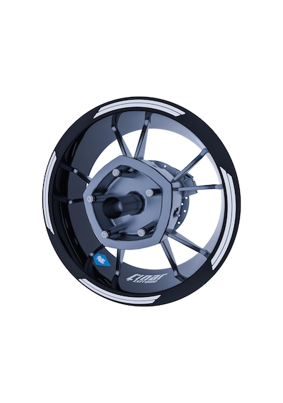 Reflektif Beyaz (Gri) Double Stripe Jant Şeridi Sticker Çınar Extreme
