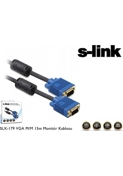 S Lınk 15 Metre Slx 179 Vga Monitör Kablosu