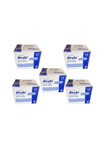 Beybi 26Gx1/2" Steril KAHVE RENGİ İğne Ucu 100 Adet X5 KUTU