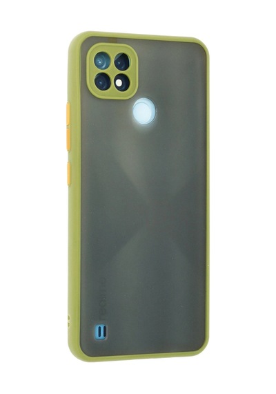 Uray Store Realme C21 Kılıf Montreal Silikon Kapak - Açık Yeşil