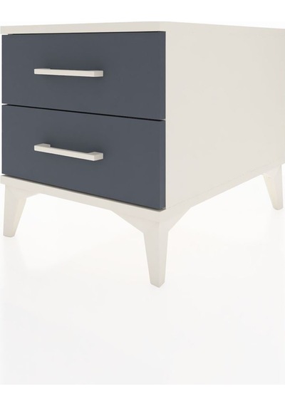 Kronos Komodin 2 Çekmeceli 44x59x48 Aytaşı-antrasit Aytaşı