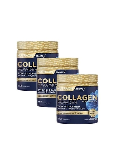 Nutraxin Collagen Powder Gold Quality 300 Gr 3'lü Paket