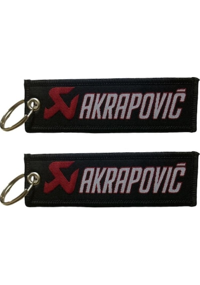 Motosiklet Akrapovıc Anahtarlık Çift Taraflı Diğer
