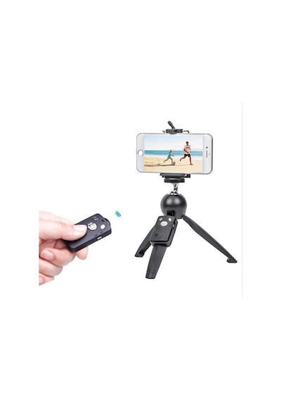 Pdx BG1978 Masa Mini Tripodu 25 cm Bluetooth Kumanda Dslr Cep Telefonu