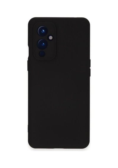 One Plus 9 Kılıf Nano İçi Kadife Silikon - Siyah -