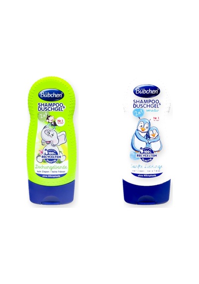 Bübchen Çocuk Banyo Eğlencesi Hediye Seti 2 Parça: Dschungelbande + Soft Darling