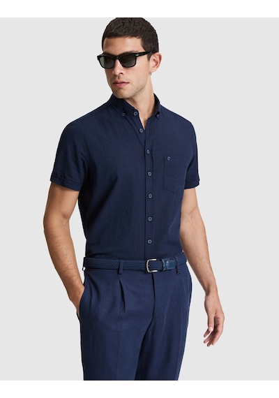 Pierre Cardin Erkek Lacivert Gömlek Kısa Kollu 50320933-vr033