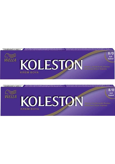 Wella Koleston Sıngle Tüp Boya 8/0 Açık Kumral 2x Paket
