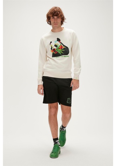Bad Bear Re-bamboo Crewneck Erkek Sweatshirt-27540-beyaz Beyaz