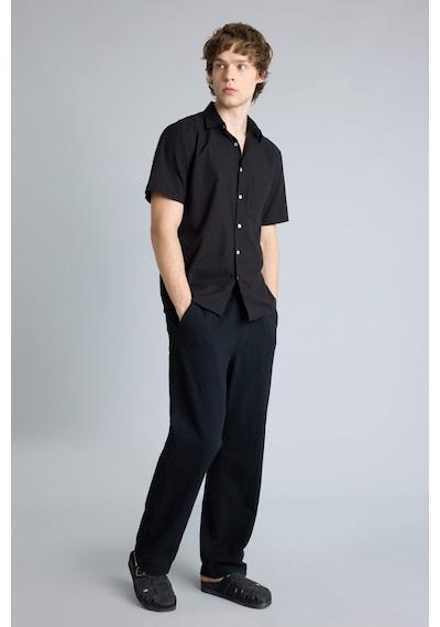 Defacto %100 Pamuk Baggy Fit Pantolon G2592ax26spbk81 Siyah-bk81