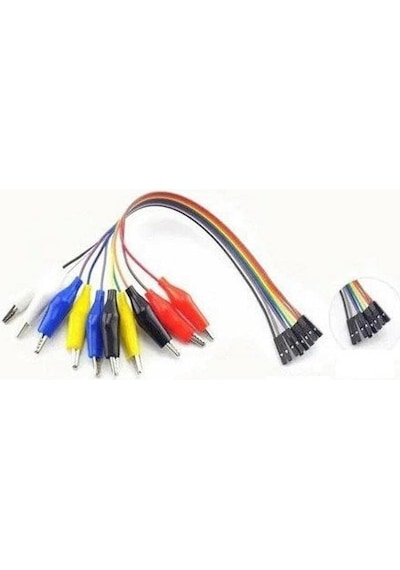30 Cm 10 Pin Krokodil - Jumper Kablo Dişi