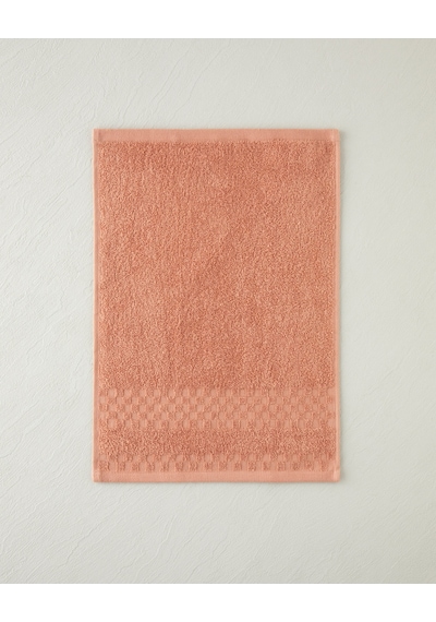 English Home Border Check Pamuk El Havlusu 30x40 Cm Somon