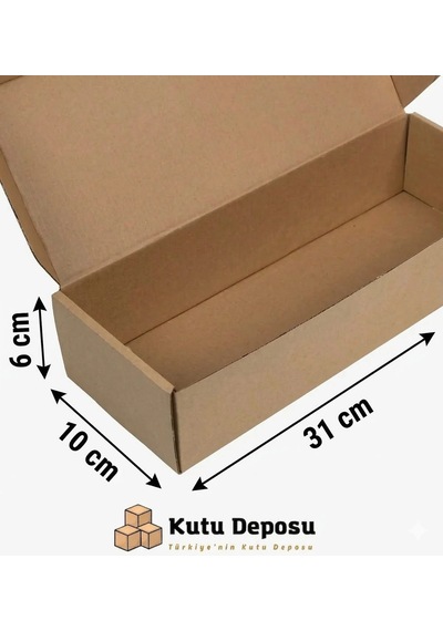 10x31x6 Cm E-ticaret Ve Kargo Kutusu 100 Adet 1 Adet