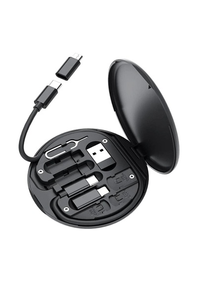 60w Destekli Kablo Kutusu Seyahat Kablo Seti 5&amp Apos İ 1 Arada Usb Type-c Şarj Kablosu Seti 5492 11