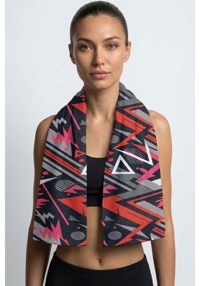 Sports Dijital Baskılı 50x100 Cm Spor Havlusu Sport2 Pembe