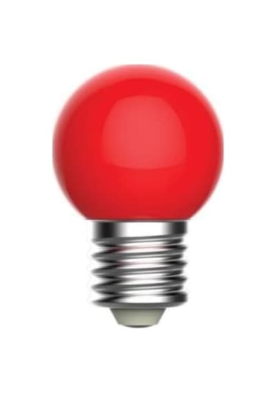 Açma Kapama Anahtarlı Duy Fişli + 1w Tasarruflu Renkli E27 Led Gece Lambası Kırmızı