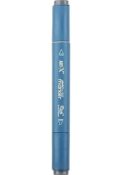 Rich Klm-17953 Art-x Sketch Marker Kalem Duo 431 Gold Grey Standart