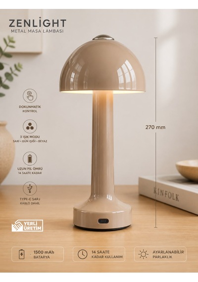 Zenlight Metal Masa Lambası Kum Beji