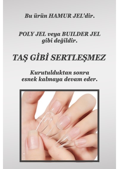 Takma Tırnak Yapıştırıcı Jel 30ml Hamur Jel Büyük Boy Yapıştırma Jeli Ele Yapışmaz 30ml