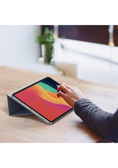 Apple Uyumlu iPad  Air 11 2025 M3 Kılıf Katlanabilir Magnetik Standlı Amazingthing Matte Pro Mag Folio Mavi
