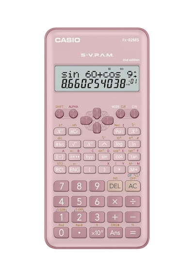 Casio FX-82MS PK Bilimsel Hesap Makinesi Pembe