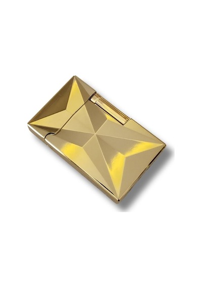 Premium Şampanya Altın Elmas Kesim Metal Çakmak - Lüks Rose Gold Serisi