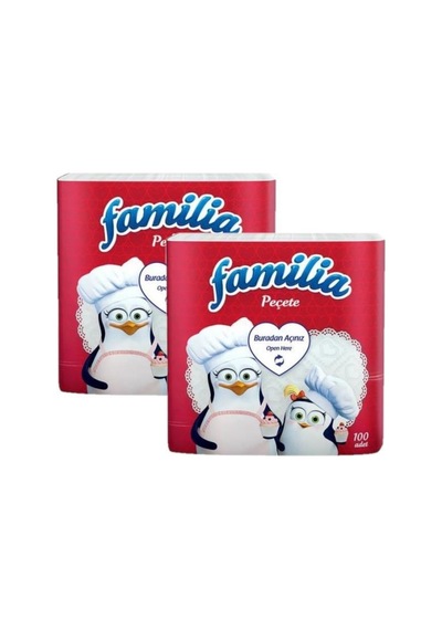 Familia Peçete 100'lü 2 Paket