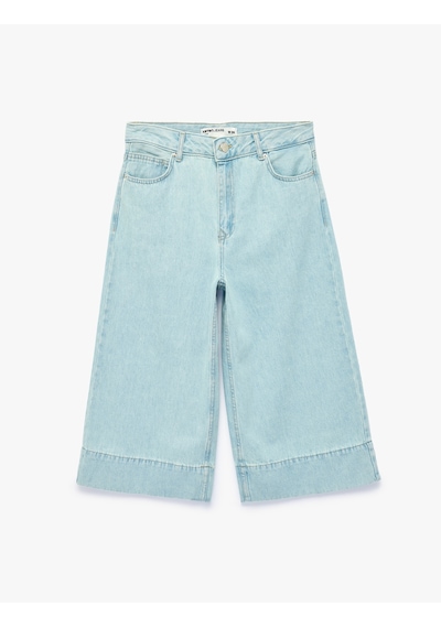 Koton Pamuklu Paça Detaylı Rahat Kalıp Denim Bermuda Jort Açık İndigo 6sal40311md Koton Pamuklu Paça Detaylı Rahat Kalıp Denim Bermuda Jort Açık İndigo 6sal40311md