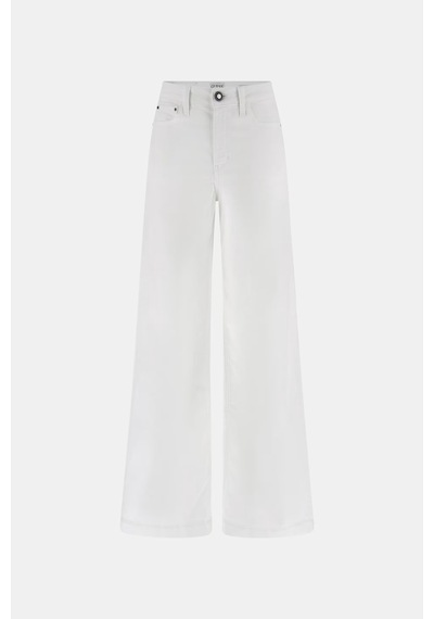 Guess Bellagio Wide Leg Kadın Jean Pantolon W6ga1cd0708 Beyaz