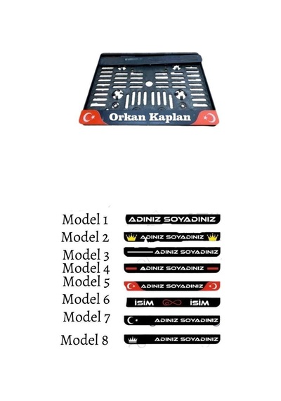 Kişiye Özel 1 Adet Takmatik Motor Plakalık
