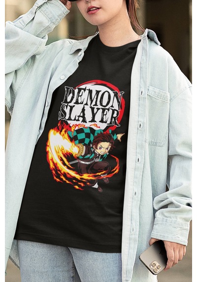 Anime Demon Slayer Tanjiro Tişört