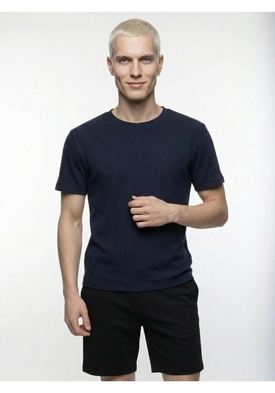 Erkek T-shirt Lf2043667 Lacivert