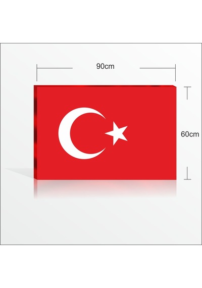 Askeriye Kurum Okul Erat için Büyük Sade Türk Bayrağı Pano Tablo